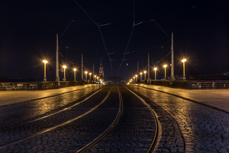 connection, built structure, the way forward, illuminated, track, architecture, night, lighting equipment, street light, bridge, 5K, street, direction