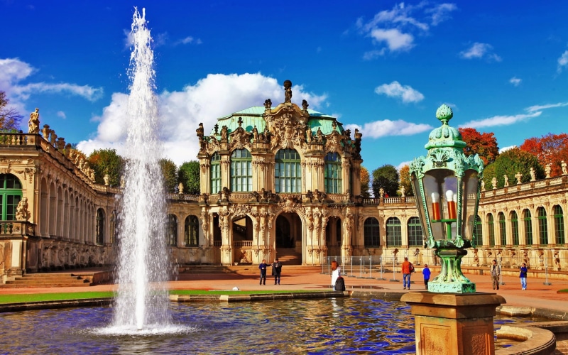 saxony, germany, zwinger, 2K, palace, hd, dresden, fountain, desktop