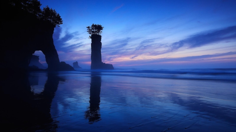 waterfront, scenics - nature, horizon, architecture, reflection, architectural column, beauty in nature, 1080P, sky, ocean, dusk, tomioka, silhouette