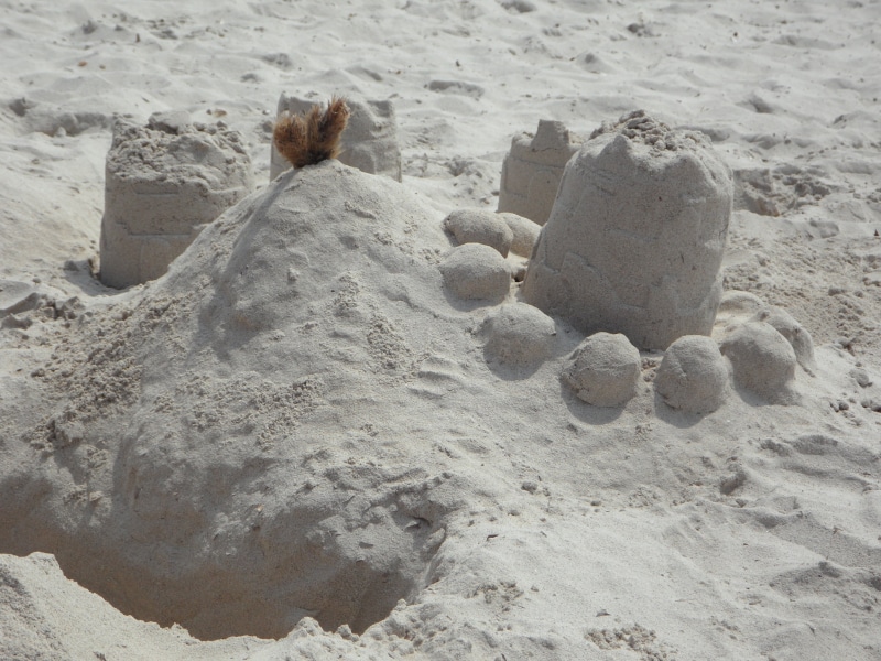 vacations, sandcastle, nature, sandalwood, water, play, holidays, beauty in nature, sunlight, no people, holiday, land, sand, outdoors, focus on foreground
