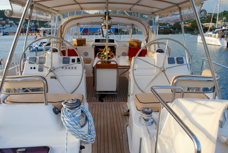 summer, 2K, vehicle seat, gear, wheel, cruise, grenada, cockpit, vessel, yacht, hatch, tropical, mode of transportation, in a row, vacation, powerboat