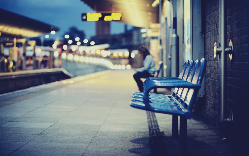 city Life, light - Natural Phenomenon, downtown District, real people, sitting, sidewalk, travel, no People, adult, relaxation, built structure, focus on foreground
