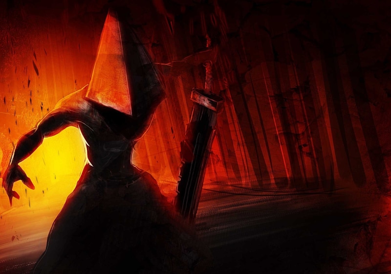 night, representation, hill, weapon, the demon, silent, real people, adult, arts culture and entertainment, art and craft, built structure, helmet, horror