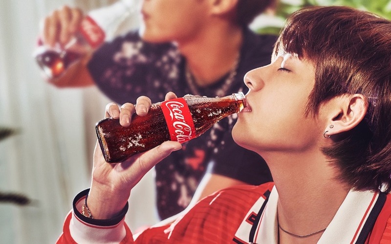 bts, kpop, 4K, boy, cocacola