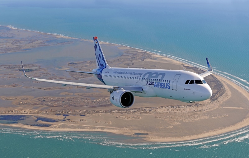Airbus A320neo, Airbus, Shore, 2K, Airbus A320, Airliner, Sea, A320