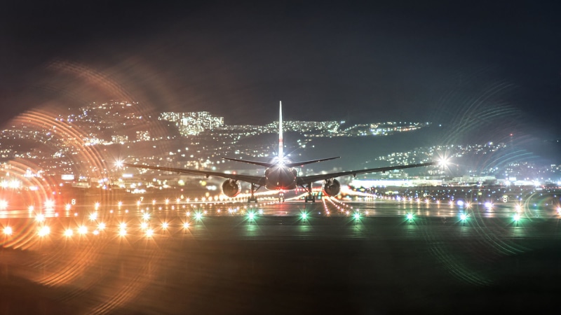 1080P, Light, Passenger Plane, Boeing 777, Aircraft, Aircrafts, Night, Boeing