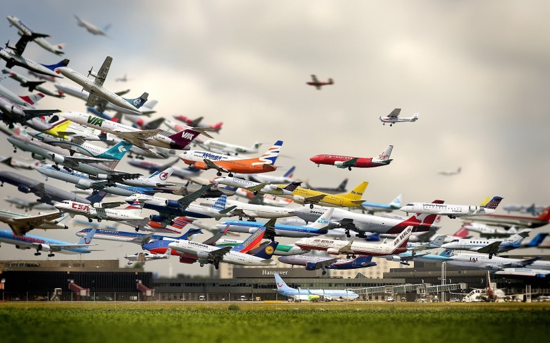 plane, airshow, mode of transportation, nature, celebration, transportation, in a row, architecture, on the move, day, aircraft, Germany, airplane, Hanover