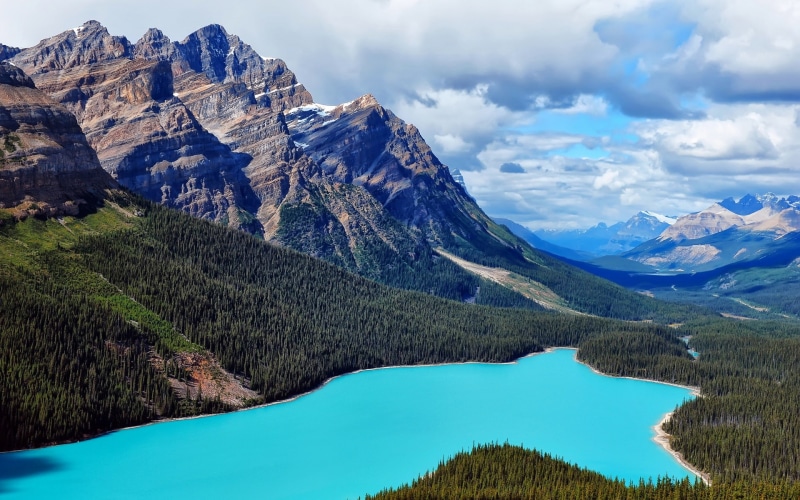 Canada, Mountain, Lake, Nature, Scenery, 1080P, Forest