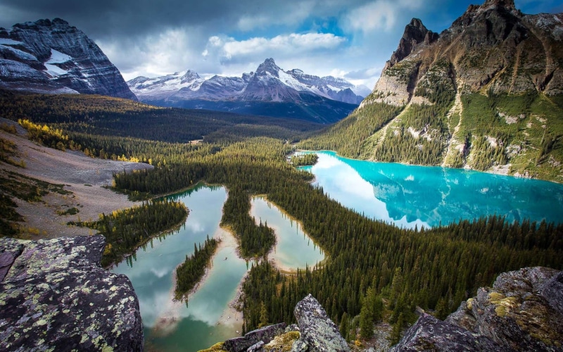 1080P, Lake, Trees, Mountains, Scenery, Beautiful, Valley, Forest