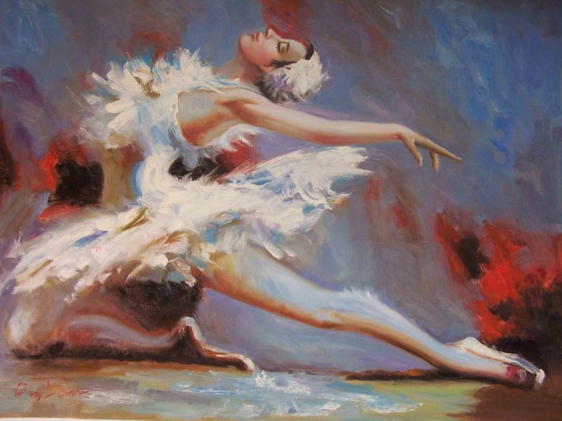 painting, digital/artwork, ballerina, hd, 720P