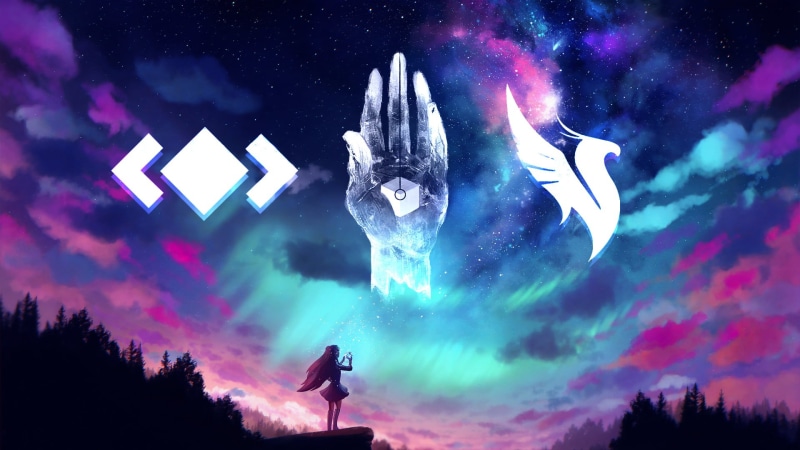 Porter Robinson, digital, EDM, 1080P, space, Digital Artist, stars