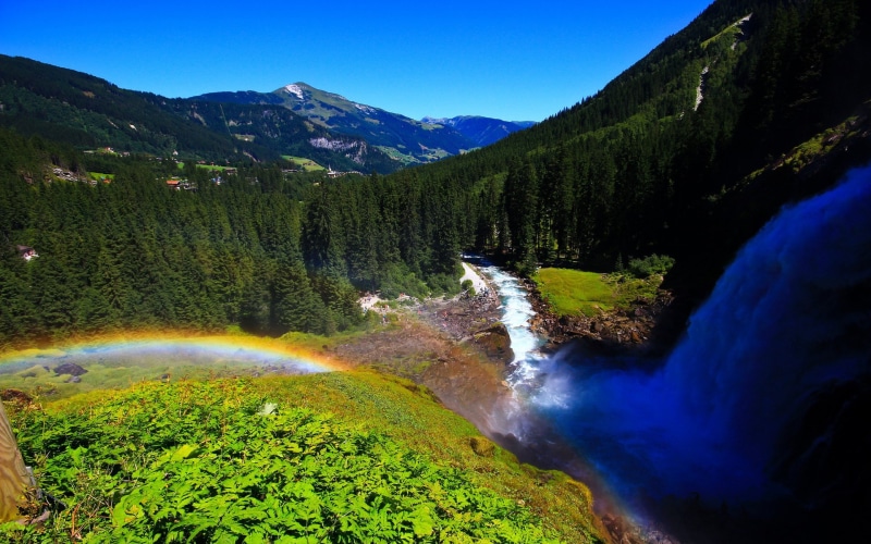tranquility, plant, flowing water, 1080P, flowing, computer background  nature beauty 1920x1200, tranquil scene, idyllic, land, clear sky, beauty in nature