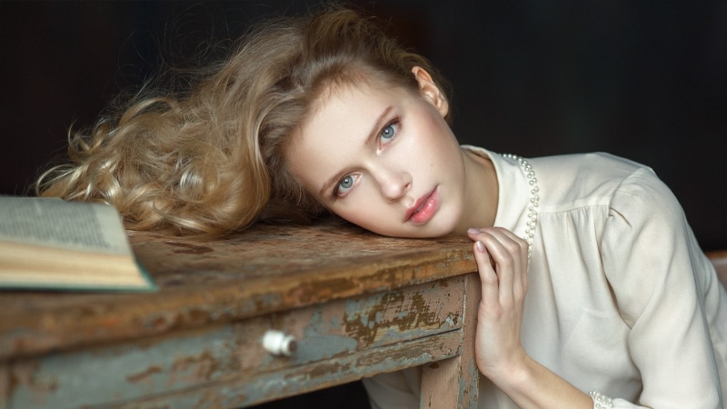 beautiful woman, blond hair, 1080P, portrait, women, contemplation, human face, beautiful girl picture 1920x1080, looking at camera, adult, young women