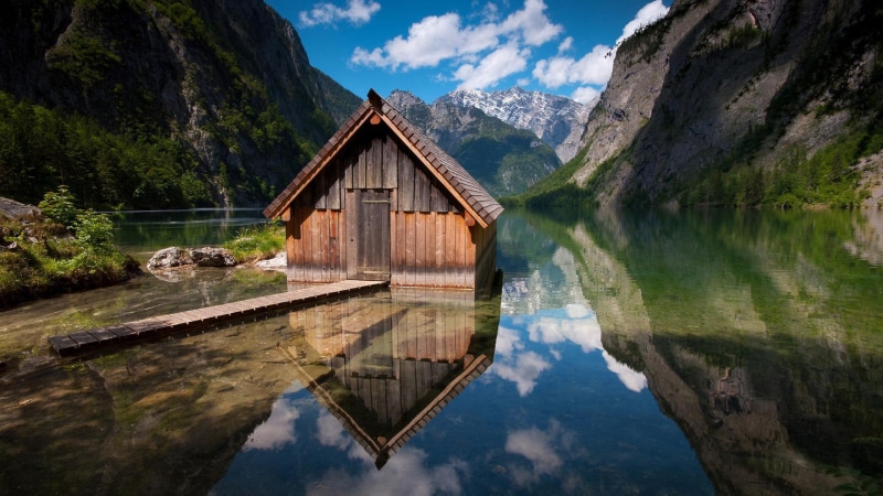 berchtesgaden, desktop, beautiful, lakeside, scenery, 1080P