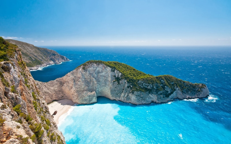 Sky, Scenery, Sea, Islands, 1080P, Greece, Summer, Ionian, Beautiful, Sunlight