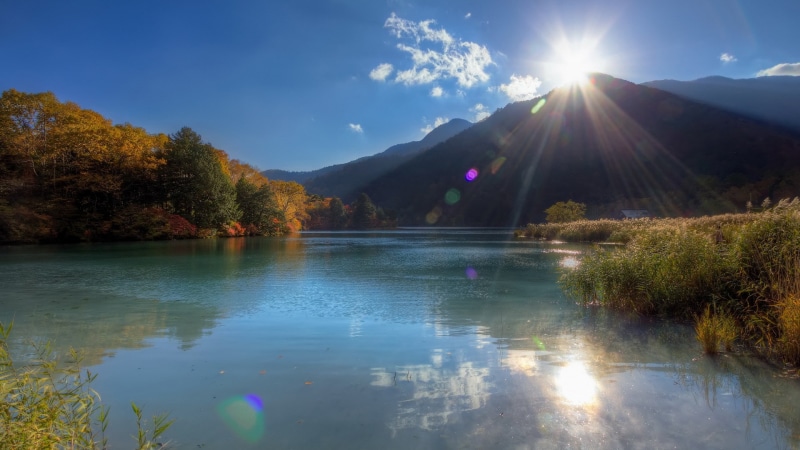 no people, tranquility, beautiful nature picture  1920x1080, sunlight, plant, sun, sky, scenics - nature, non-urban scene, reflection, bright, outdoors