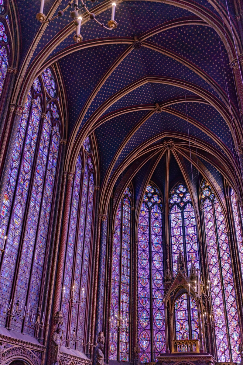 sony alpha, religion, ilce-7m2, church, abbey, alpha, france, ornate, sony, saint chapelle, belief, arch, place of worship, 5K, ceiling, indoors, architecture and art