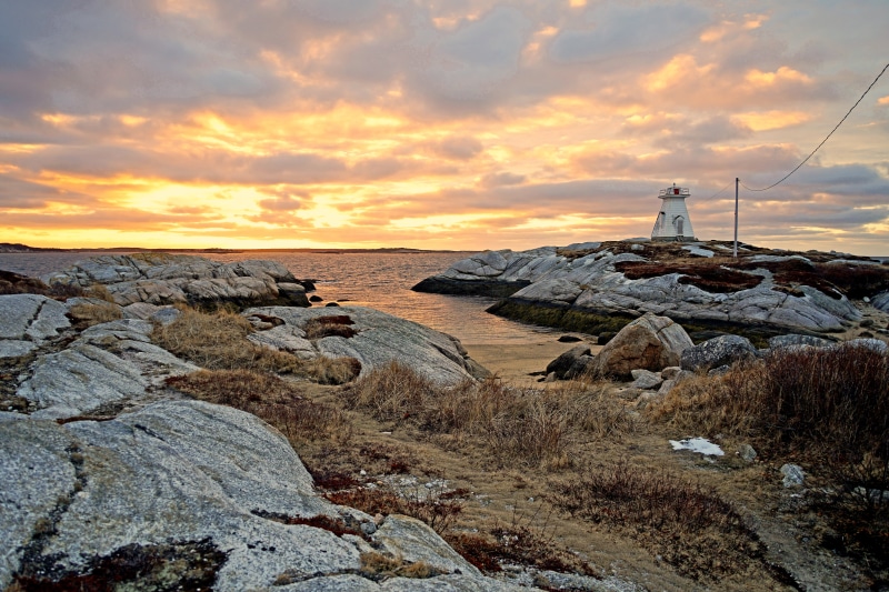 gray rocks, lobster, body, landscape, Nova Scotia, I am Canadian, coastline, dawn, water, sea, sky, village, Canada, 5K, fishing  boat, near, rocks, picture