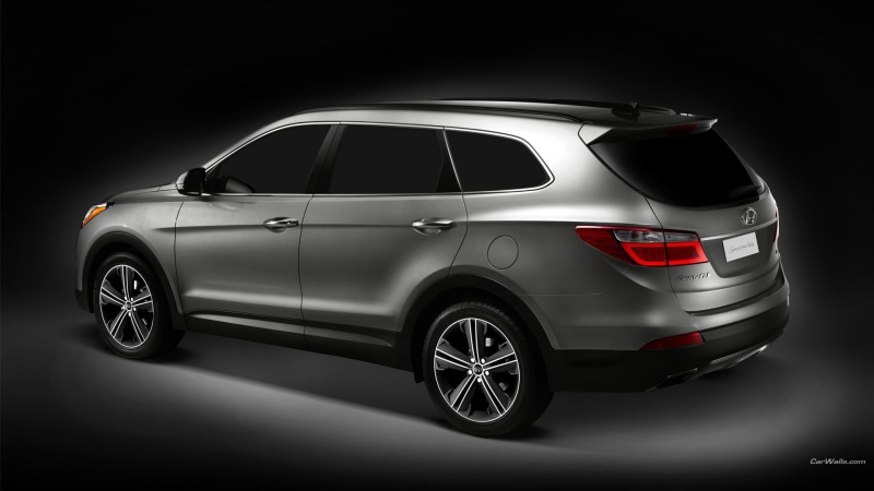Hyundai Santa Fe, 1080P, Hyundai, silver cars, vehicle, car