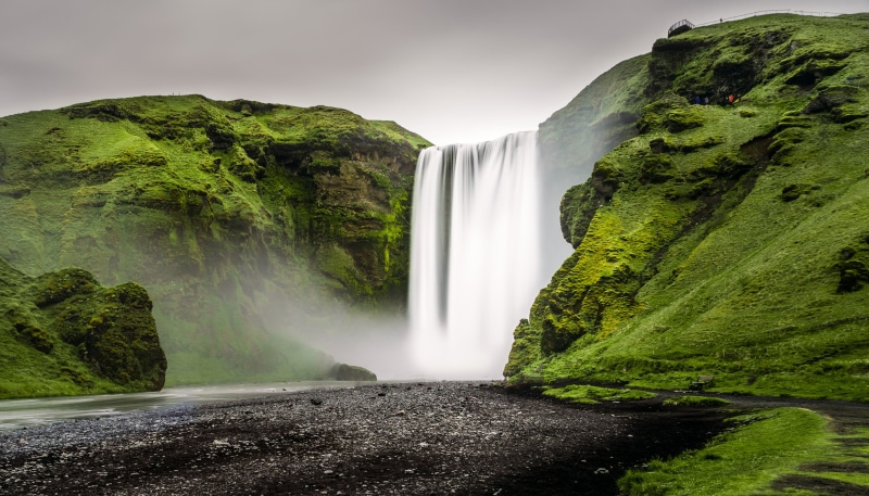 Vario-Sonnar, Skógafoss, 4K, water falls, skogafoss, waterfall, fe, lush, zeiss, iceland, landscape, scenics, falls, ZA, water, sony  a7, black sand, Vario-Tessar