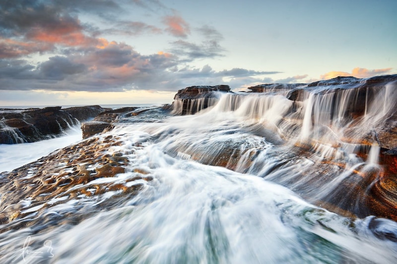 water  waves, hard, botany bay national park, nd, cascades, coastline, circular polarizer, 480P, waterfall, neutral density, daytime, Potter, grad, timelapse
