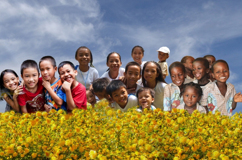 flower, child, universe, portrait, yellow, human, children, teenager, family, fun, personal, group of people, people, males, together, harmony, nations