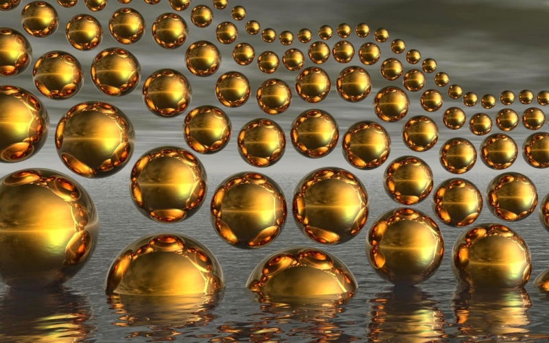 backgrounds, holiday, wave, religion, nature, water, gold Colored, ornaments, background, balls, gold, multi Colored, side by side, light - Natural Phenomenon