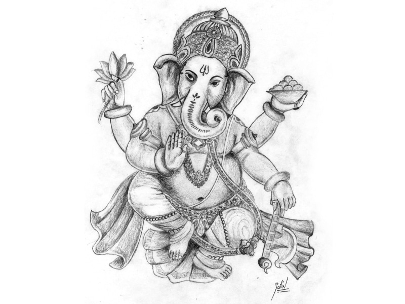 Ganesha, Lord, painting, 2K