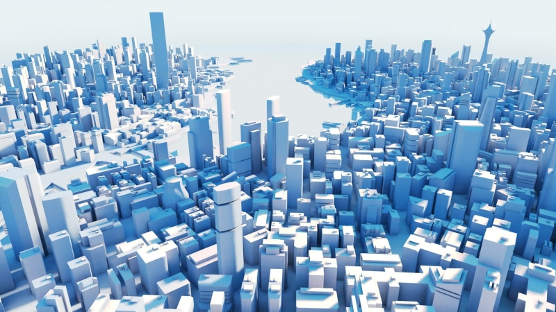 nature, landscape, 1080P, blue, Mirrors Edge Catalyst, architecture, cyan, building exterior, built structure, city, communication, skyscraper, video games