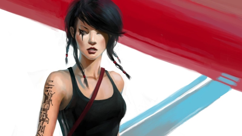 white, video games, 1080P, games, mirror s edge, faith, tatoo