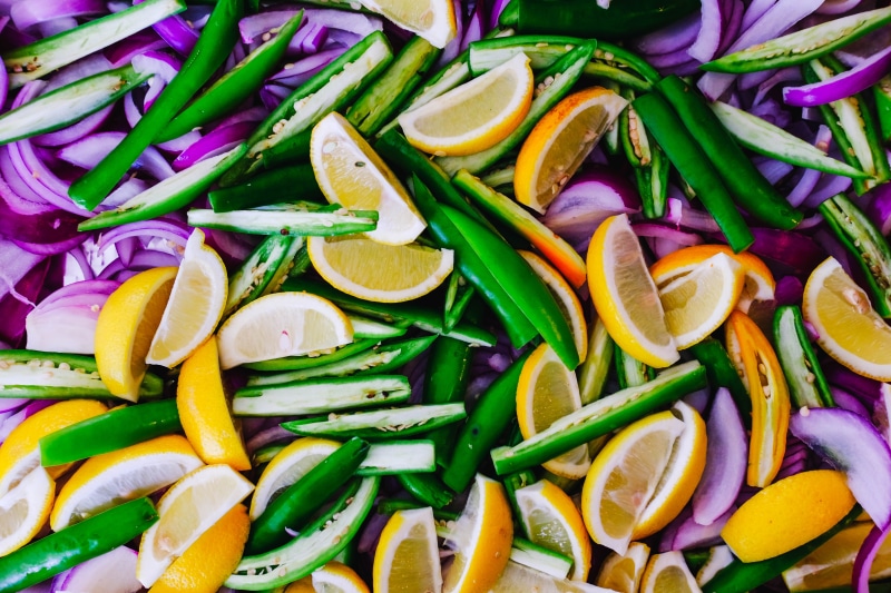 freshness, lemon, orange, multi colored, green, full frame, vegetable, close-up, food and drink, spicy, citrus fruit, choice, onion, spice, indian, food
