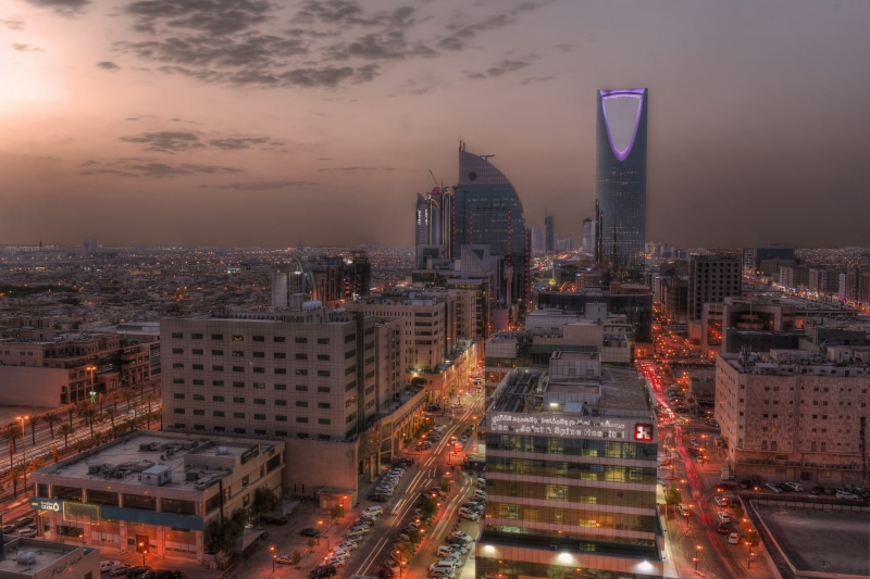 lights, night, Riyadh, 1080P