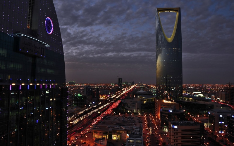 Cities, Arabia, Saudi Arabia, Riyadh, Night, 1080P