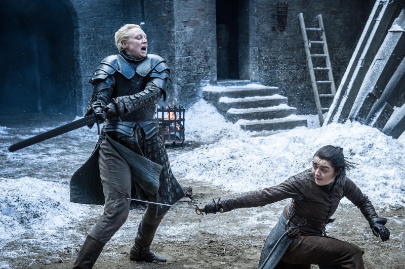 4K, Arya Stark, Brienne Of Tarth, Game Of Thrones, Maisie Williams, Gwendoline Christie, TV Show
