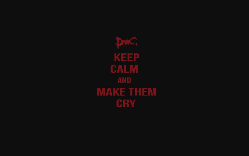 Devil May Cry, DmC: Devil May Cry, 1080P, minimalism, Keep Calm and..., video games