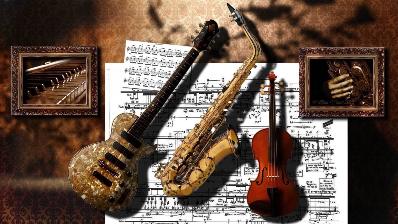 musical, close-up, arts culture and entertainment, style, sheet music, disco, silhouette, funky, bar, party, retro, electric guitar, equipment, electric