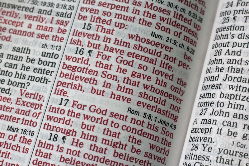 no people, god, book, selective focus, john 3 16, indoors, full frame, faith, close-up, sign, data, religion, financial figures, spirituality, western script