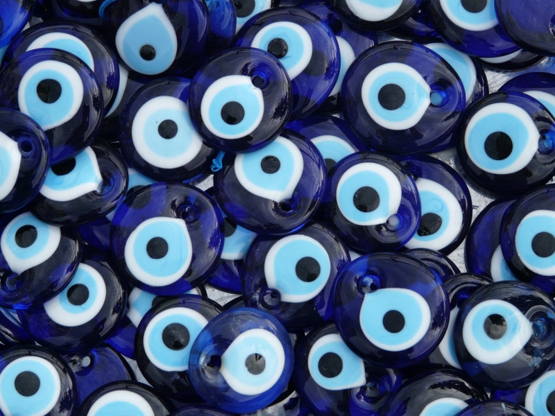 bead, oriental, backgrounds, nazar, counterspell, large group of objects, popular belief, ban, eye, damage spells, magic, turkey, close-up, arrangement