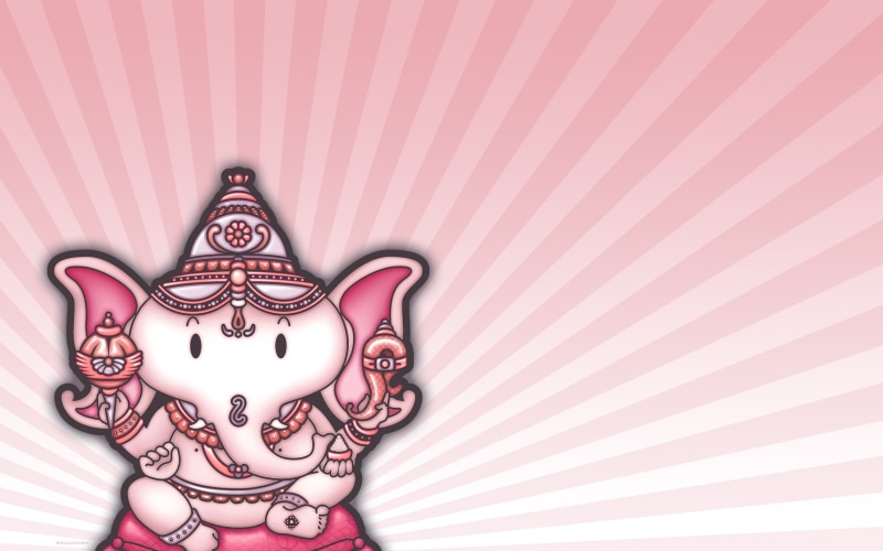 art, pink color, wall - building feature, art and craft, God, personal accessory, creativity, human representation, representation, Lord Ganesha, jewelry
