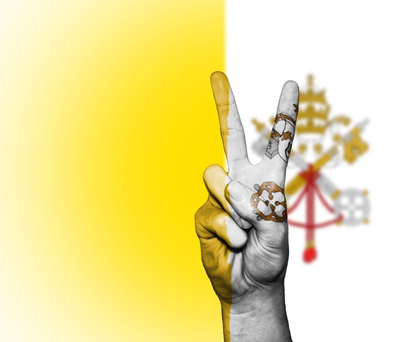 symbol, travel, Peace, showing, ensign, banner, state, flag, personal perspective, healthcare and medicine, human finger, communication, Holy See, 4K