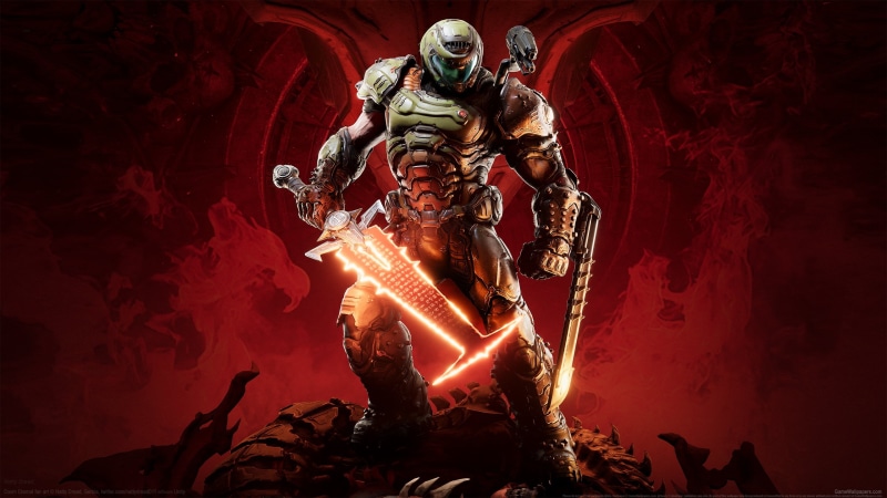 video games, fan art, Doom (2016), 2K