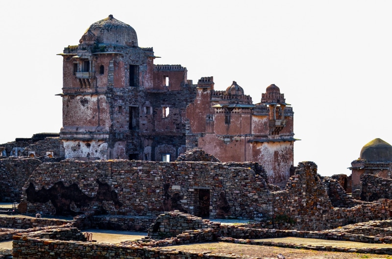 no people, chitargarh, building exterior, mughal, kumbha, ancient, travel destinations, historic, built structure, temple, hinduism, outdoors, landscape