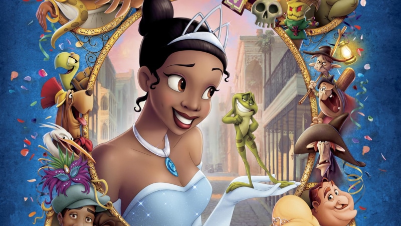 movies, illustration, princess, disney, s, 1080P, frog