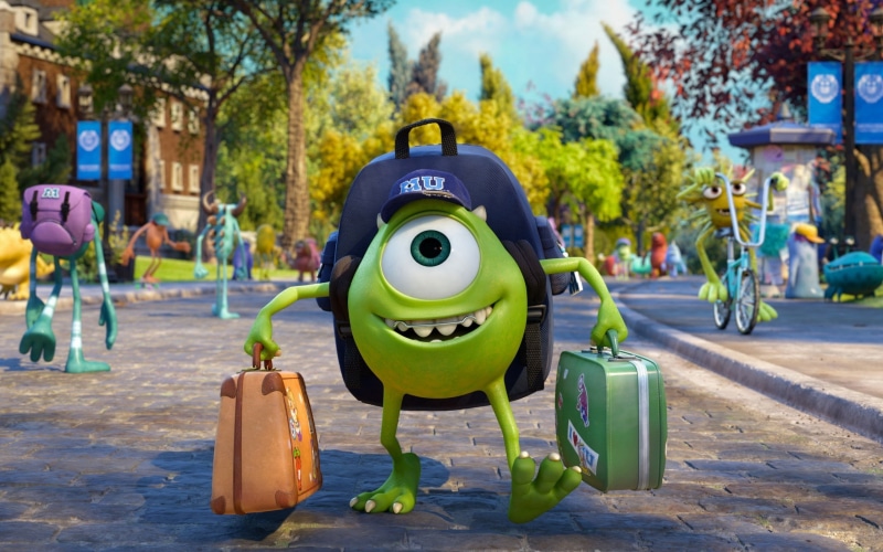 university, Monsters University film, monsters, Disney, 2K, character, Pixar