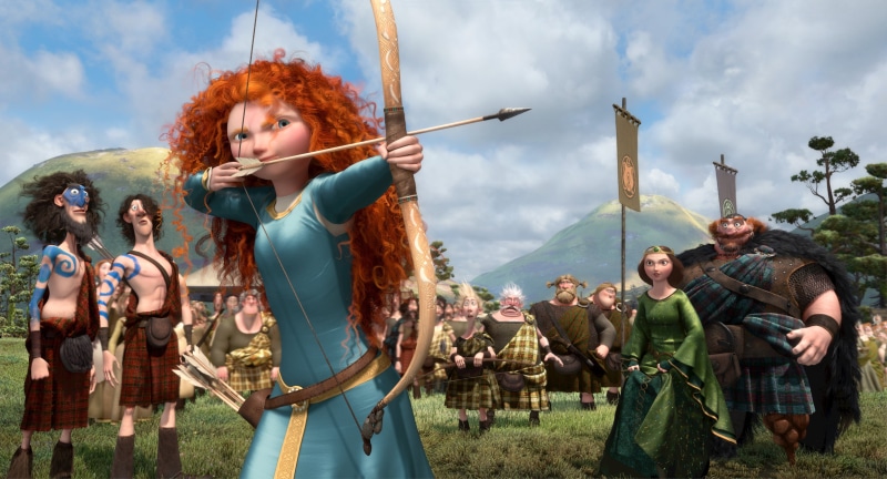 weapon, red hair, outdoors, Queen, young women, the Scots, standing, digital, music, ancient, Disney, Archer, real people, fun, cloud - sky, suit of Armor