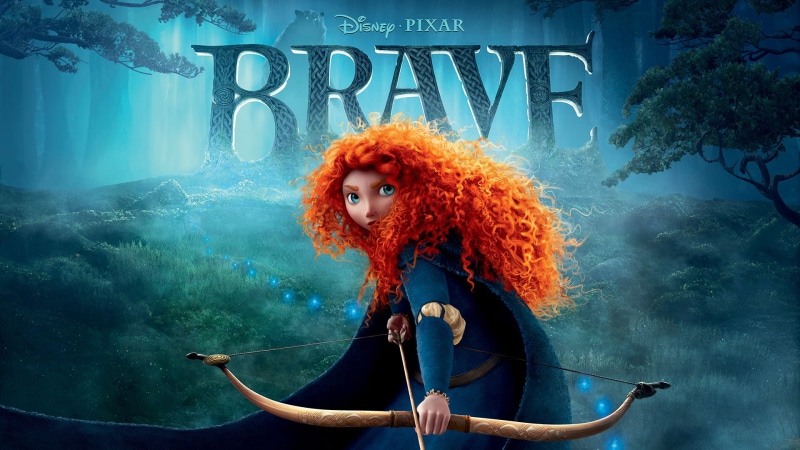 western script, day, water, outdoors, brave heart, brave, glass - material, text, human representation, one Person, no people, window, disney, representation
