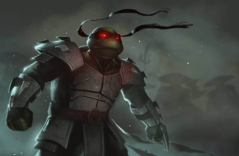 tmnt, art, bug, ninja, Teenage Mutant Ninja Turtles, armor, raphael, 2K