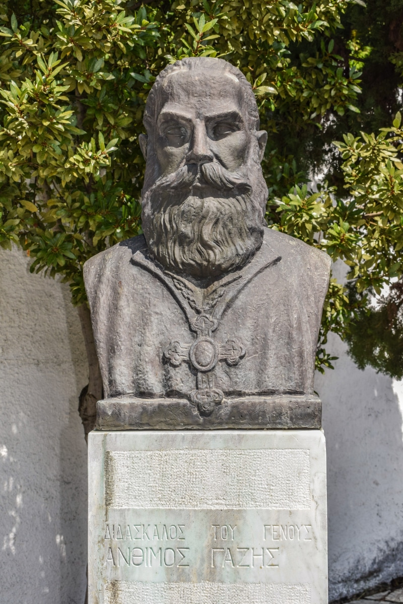 statue, the past, tree, milies, plant, revolution, day, 1821, stone, hero, 5K, craft, philosopher, greek war of independence, sculpture, greece, human representation