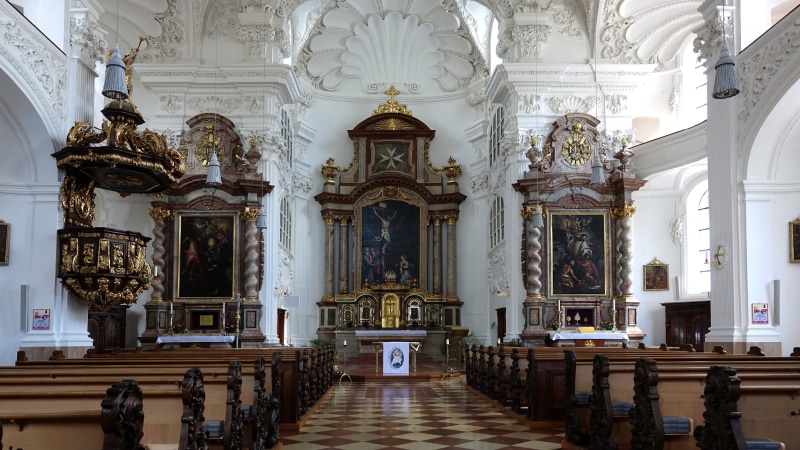 day, christianity, architecture And Buildings, architectural column, no people, Nave, altötting, catholicism, Pews, building, religion, travel destinations