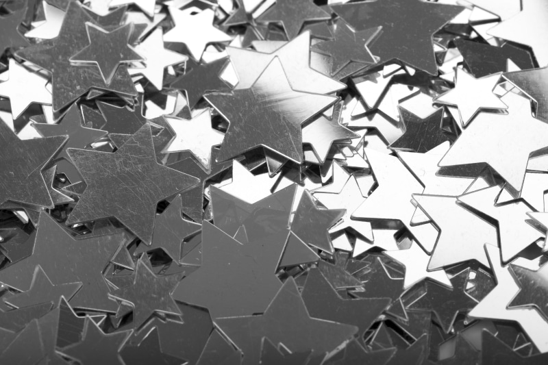 jigsaw puzzle, backgrounds, full frame, large group of objects, abstract, season, design, geometric Shape, occasion, silver, xmas, decorate, black stars